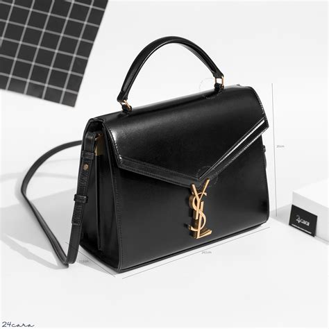 ysl brown leather bag|yves saint laurent cassandra bag.